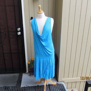 #697  NEW WOMAN'S LITE BLUE SUMMER DRESS BY VENUS  (SIZE LARGE)